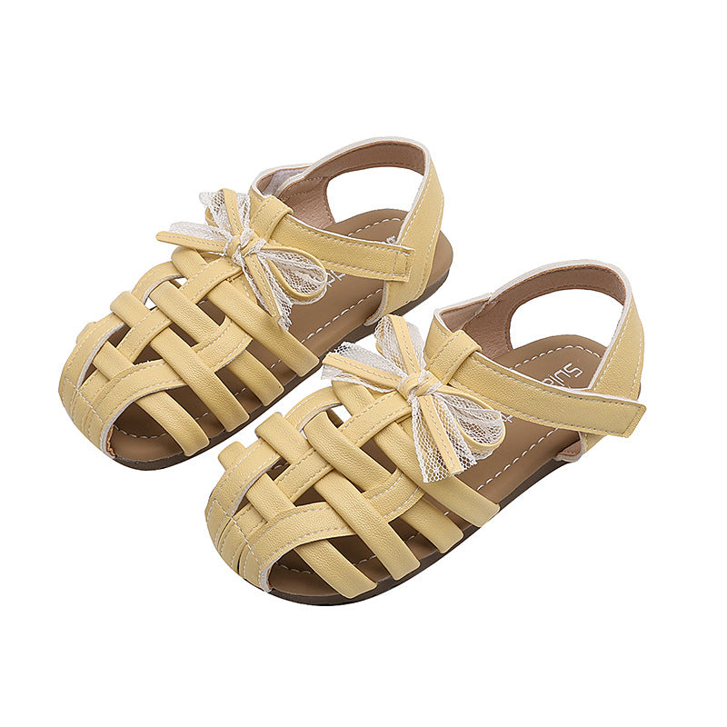 Baotou sandals girl outwear woven vancahao summernew arrival student soft bottom plaideasiest for match fresh shoes sandals