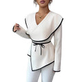 european and american cross-border spring new arrivals: elegant, chic, and slimming korean-style designer women's top