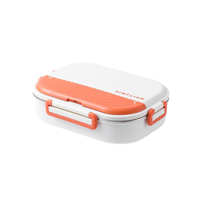 316 stainless steel water-filled thermal insulation lunch box, sealed grid fresh-keeping box, bento box for work, student microwave oven lunch box