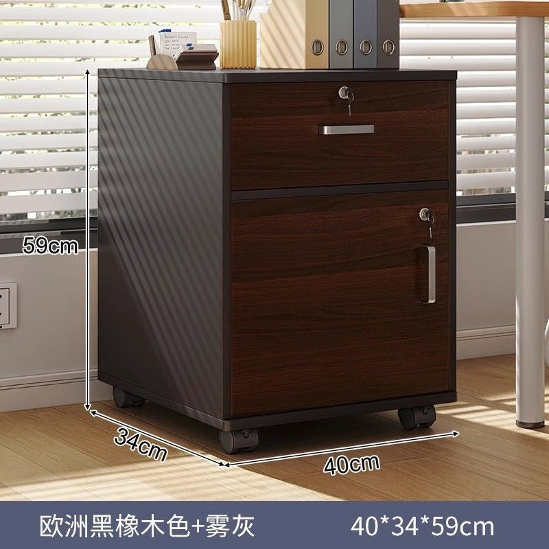 File cabinet table storage rack wooden side cabinet with lock storage cabinet storage cabinet office desk storage cabinet information cabinet