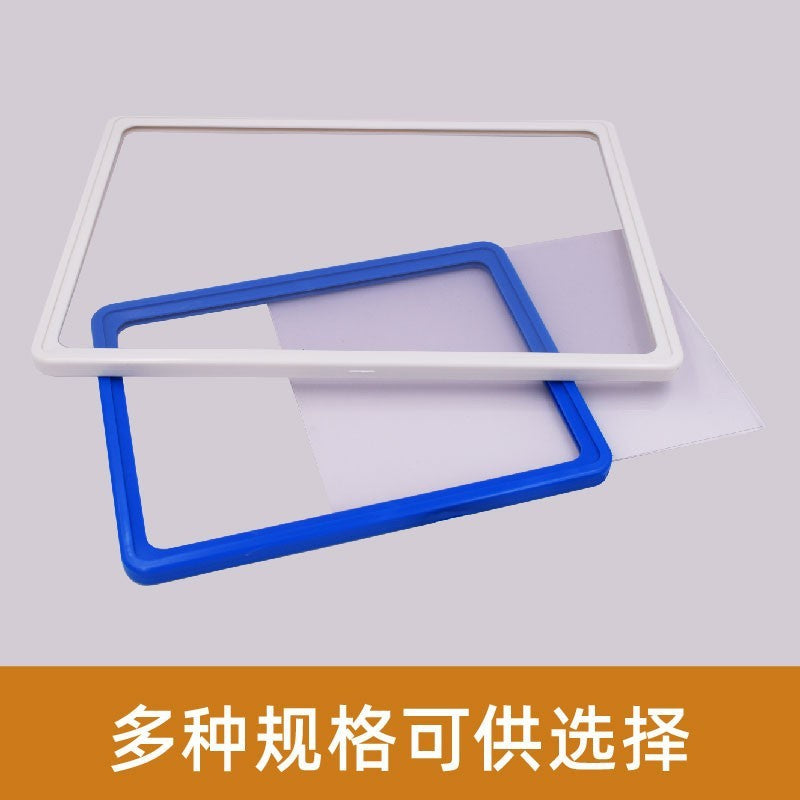 Warehouse shelf identification plate, shelf classification plate, strong magnetic sign, storage material material card A4 sign