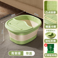 Wavy square [with lid] grass green + mugwort sachet 30-pack