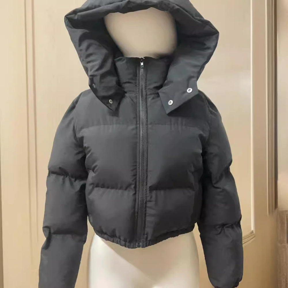 Exclusive custom link for european and american women's apparel: women's hooded padded jacket