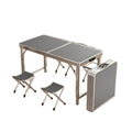 Outdoor foldable table portable camping picnic table night market stall street vendor retractable aluminum alloy foldable table