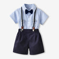 Children's clothing boys summer suit k-style new style children's summer short-sleeved western style children's clothes thin style popular trendy