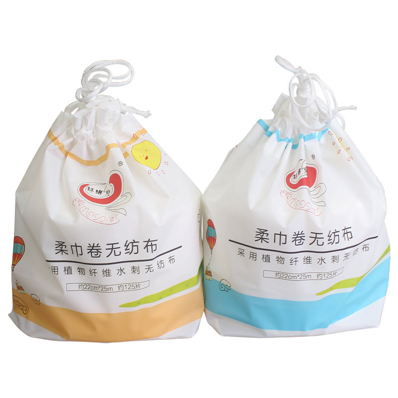 Maji'er soft towel roll non-woven fabric width 22cm soft towel roll facial cleansing towel disposable beauty towel facial wash soft towel roll