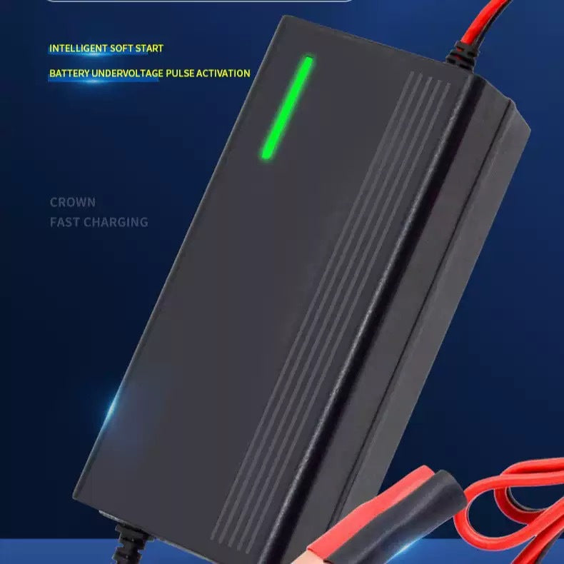 12v 10a fully automatic pulse repair battery charger for car, motorcycle, and energy storage batteries