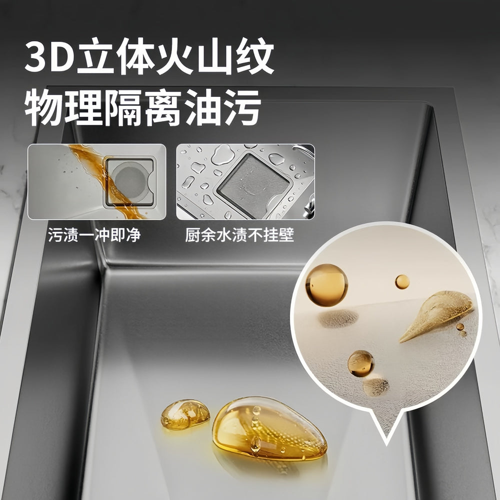 Side kitchen sink small single slot thickened 304 stainless steel vegetable basin dishwashing sink water bar island balcony pool