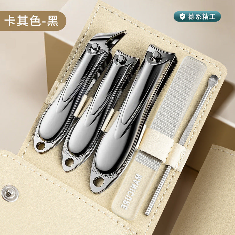 Stainless steel nail clipper set, various manicure sets, nail clipper set, manicure tools, 10-piece set, ready stock wholesale