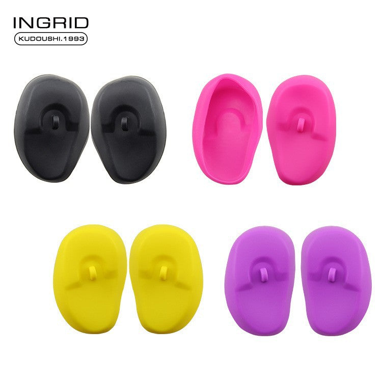Cross-border hair dyeing earmuffs, hair salon hair dyeing perm, baked oil, poured film earmuffs, household silicone earmuffs, hair dyeing earmuffs