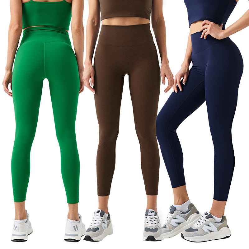 Eco-friendly fabric new no-camel-toe workout leggings - women's high-waisted compression pants for training, pilates, fitness, and yoga