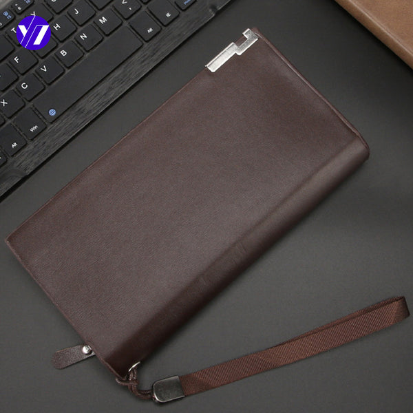 Wallet Men's Cross-border Premium Sense Long Clutch Bag Multifunctional Business Casual Buckle Fashion Handbag Large Capacity