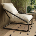 Influencer-approved single sofa chair - lazy balcony lounge chair - minimalist single seater - wabi-sabi style furniture - cotton living room