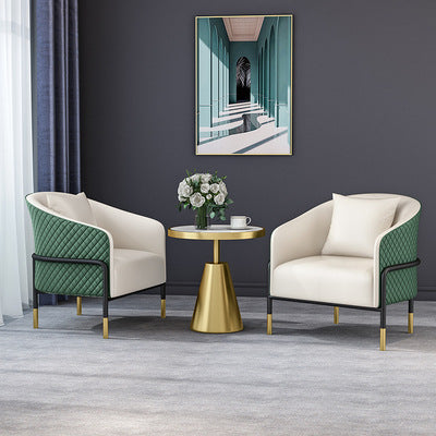 Nordic office business table and chair combination sales department reception single sofa chair hotel negotiation one table and two chairs