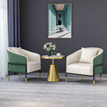 Green (one table and two chairs)