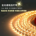 Ra98 full spectrum eye protection lamp with 24v high brightness low voltage led self-adhesive for home living room double eyelid ceiling linear lamp