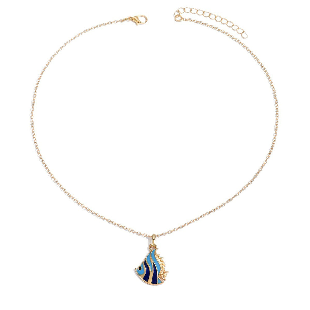 Wholesale seashell necklaces - european & american cross-border niche design jewelry for women - ocean-themed fashion with enamel seashells, starfish, and choker necklaces