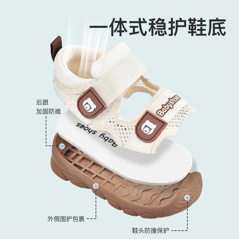 Toddler shoes for boys, summer sandals, infant soft-soled functional cartoon shoes, baby shoes for ages 1-3, children's shoes