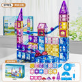 Upgraded thickened strong magnetic 97-piece [slide amusement park] diamond-cut colored window
