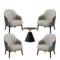 Luxury reception & negotiation table and chair set - ideal for sales centers, lounges, small round tables, leather sofa chairs, showrooms, and 4s stores