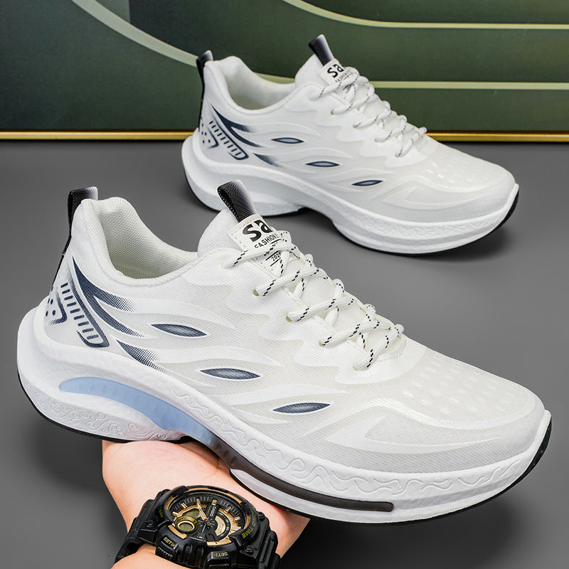 Winter breathable men's shoes 2025 new youth sports casual running shoes student lightweight dad shoes mesh trendy sneakers