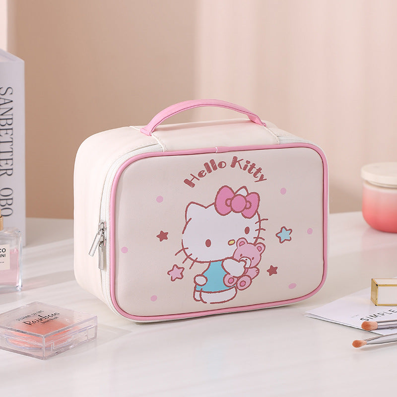Sanrio Melody Kulomi cartoon cosmetic bag large capacity can be split cute high value travel storage bag