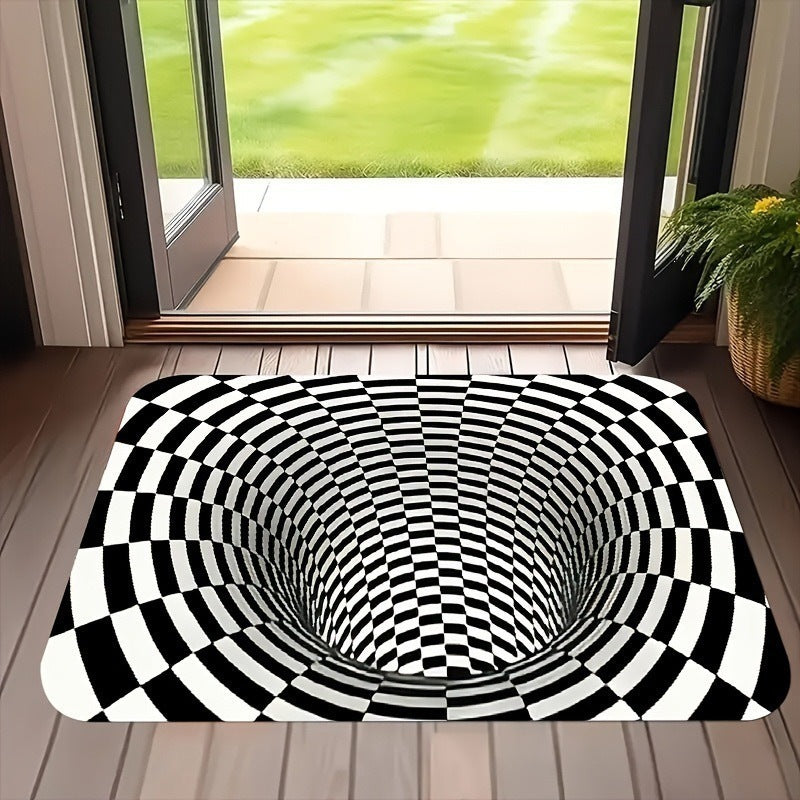 3d visual trap floor mat bathroom absorbent mat non-slip foot mat entrance door mat entrance door mat