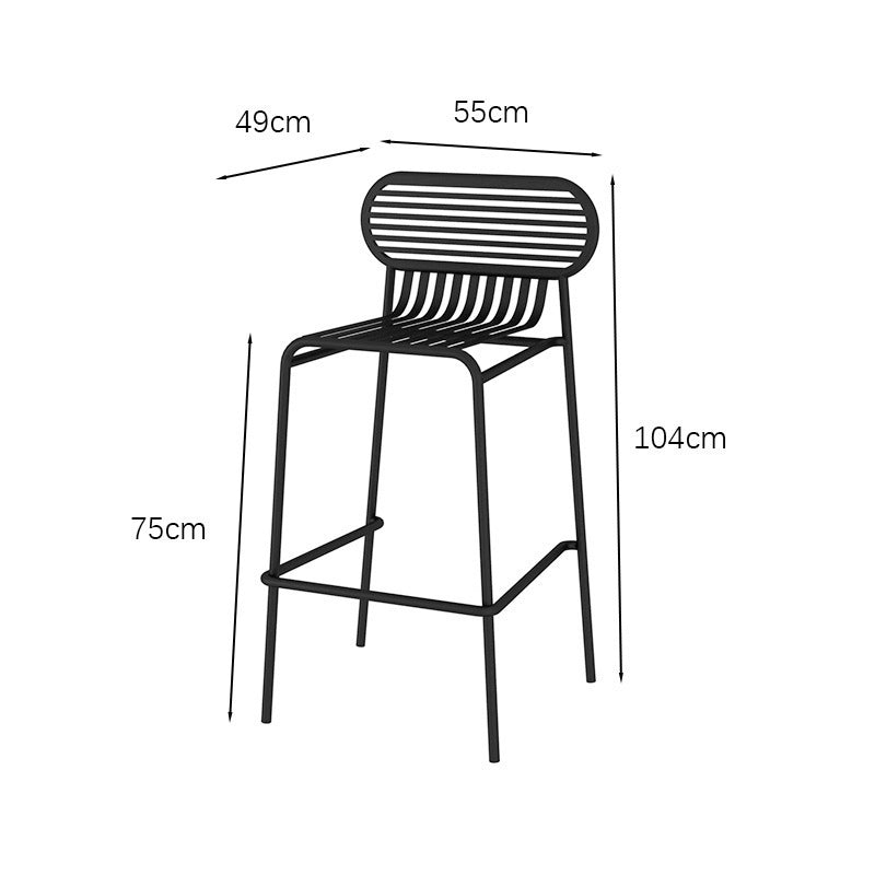 Simple wrought iron open-air table and chair combination balcony courtyard outdoor garden coffee shop milk tea shop outside leisure tables and chairs