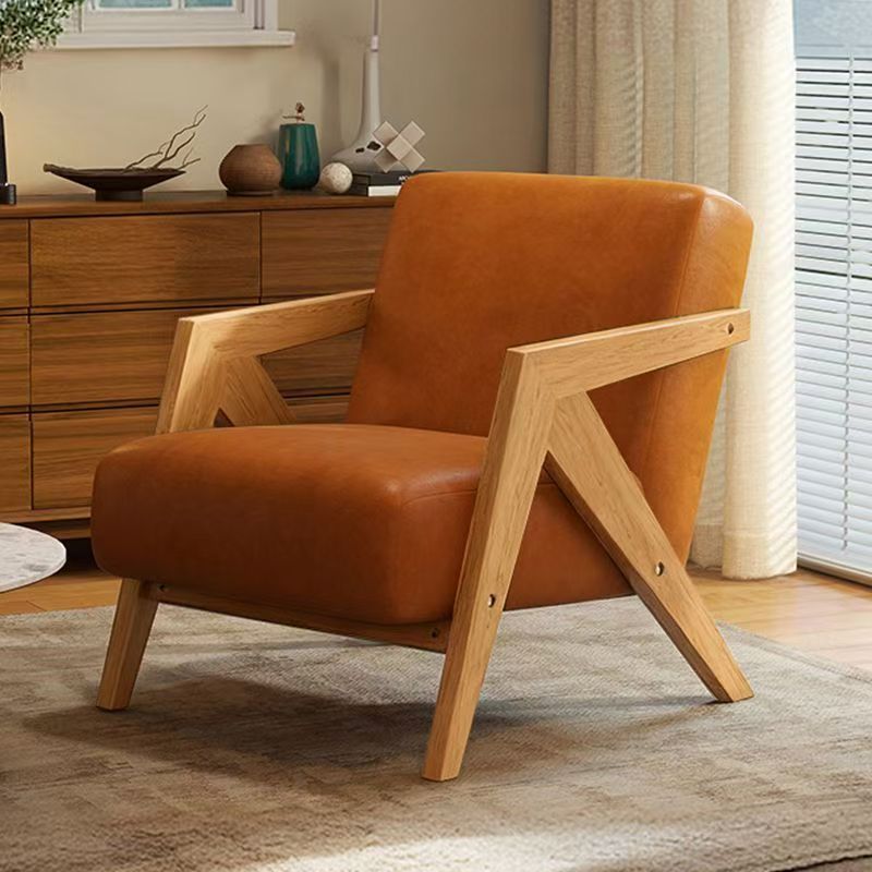 Richard nordic solid wood single sofa chair living room french cafe hotel retrob&b balcony lazy chair