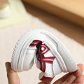 Vancahao girls' first walking shoes  new kids' athletic white sneakers boys' casual soft sole sneakers baby shoes