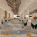 Professionally customized star-rated hotel carpet, banquet hall large area full coverage, reception conference hall wool nylon b1 carpet