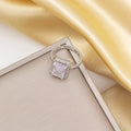 Tz-8235 silver white ring