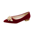 Toasting shoes red wedding shoes for women 2024 new arrival chinoiserie xiuhe suit bridal shoes can be worn by pregnant women with low heels and not tiring feet