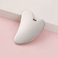 Factory direct zinc alloy scraping tool - heart-shaped scraping plate with hole, metal fascia knife, massage gua sha beauty tool