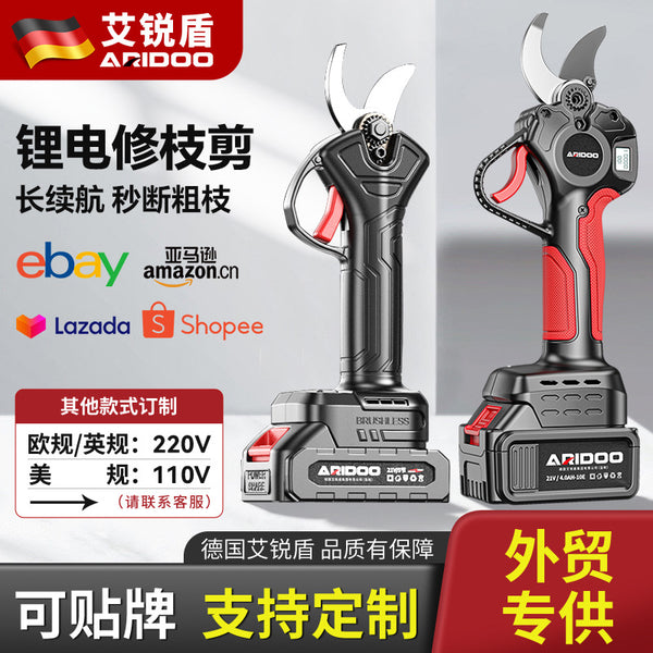 Electric scissors wholesale rechargeable strong garden fruit tree pruning shearing tree lithium electric shearing electric shearing