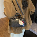 classy printing bag women's 2025 fall and winter new arrival super popular satchel bag accessible luxury niche style shoulder crossbody bag