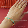 Women's elegant enamel copper bangle: a uniquely designed, vintage-inspired piece with ethnic flair. a fashionable accessory with a touch of regal elegance