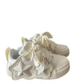 Women's white sneakers - new autumn 2026 collection: perfect with skirts, trendy & unique design, casual & versatile platform sneakers