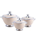 cross-border crown cup thermal insulation box 3-piece set 1.2l, 1.8l, 3.2l food warmer