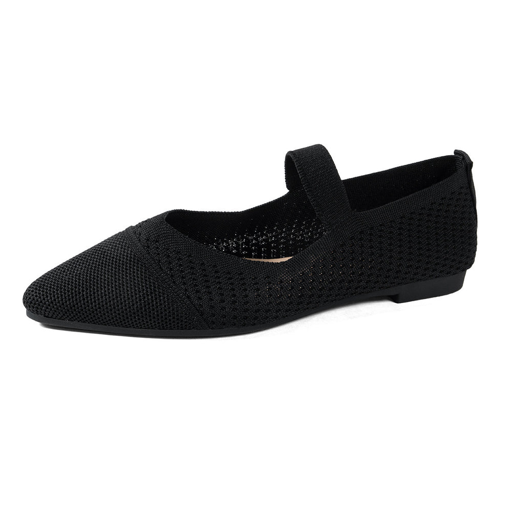 Wholesale women's plus size new hollow-out mesh breathable flat lightweight comfortable slip-on casual fashion flats for export