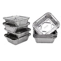 Wholesale disposable barbecue tin foil box baked rice box takeout packaging box multi-specification hot sale in stock
