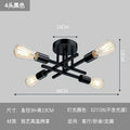 Modern minimalist molecular creative multi-head iron art ceiling light - industrial style for living room, bedroom, dining room, and homestays