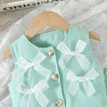 export autumn/winter new arrivals: european and american style girls' suit vest and wide-leg pants set