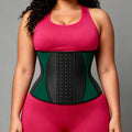 Export 13 steel frame glossy latex corset women's waist corset abdominal belt sports fitness corset body shaping garment