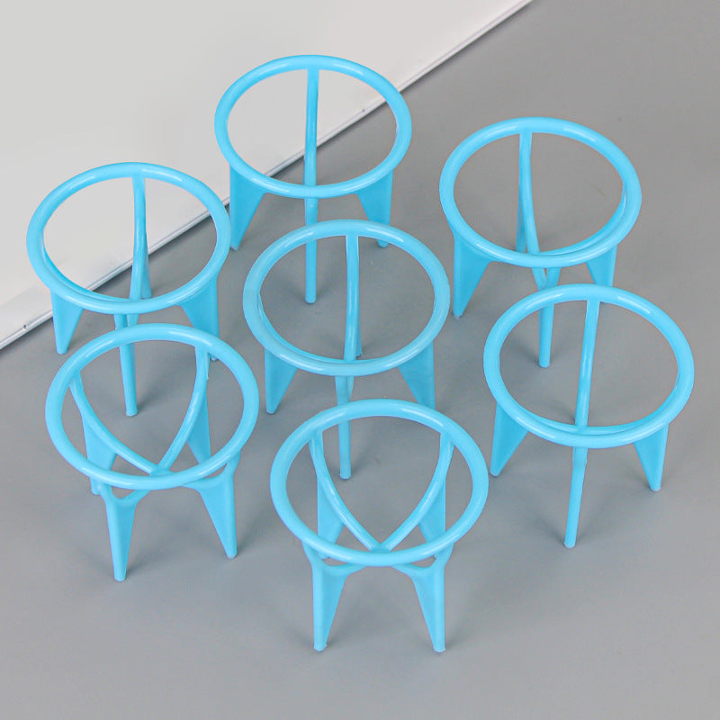 Beauty egg holder plastic shelf gourd puff four-corner drying rack blue makeup egg storage box