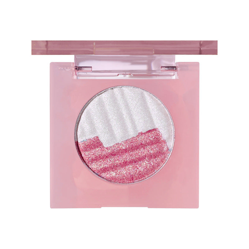 Kakashow aurora two-color high-gloss powder chameleon high-gloss grooming integrated plate pearlescent flash eye makeup brightening