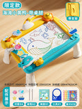 Extra large beach yellow duck - with table legs [18 mold cards + 4 theme stamps + 2 pens + 1 painting book + 1 tool] with stand