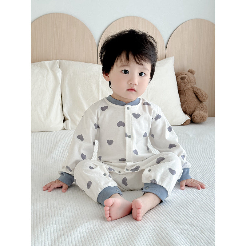 Baby romper  spring/autumn cartoon newborn bodysuit unisex baby loungewear casual crawling suit