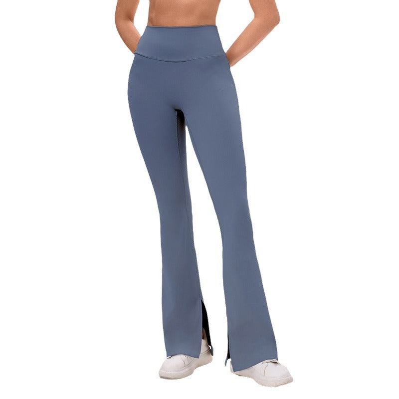 Fashionhigh waist hip lift nude casual yoga pants tight sports loose pants tight elastic fitness pants for women