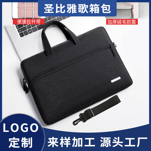 Lightweight Laptop Bag Business Leisure Office Meeting Briefcase Stylish Simple Tablet Storage Bag